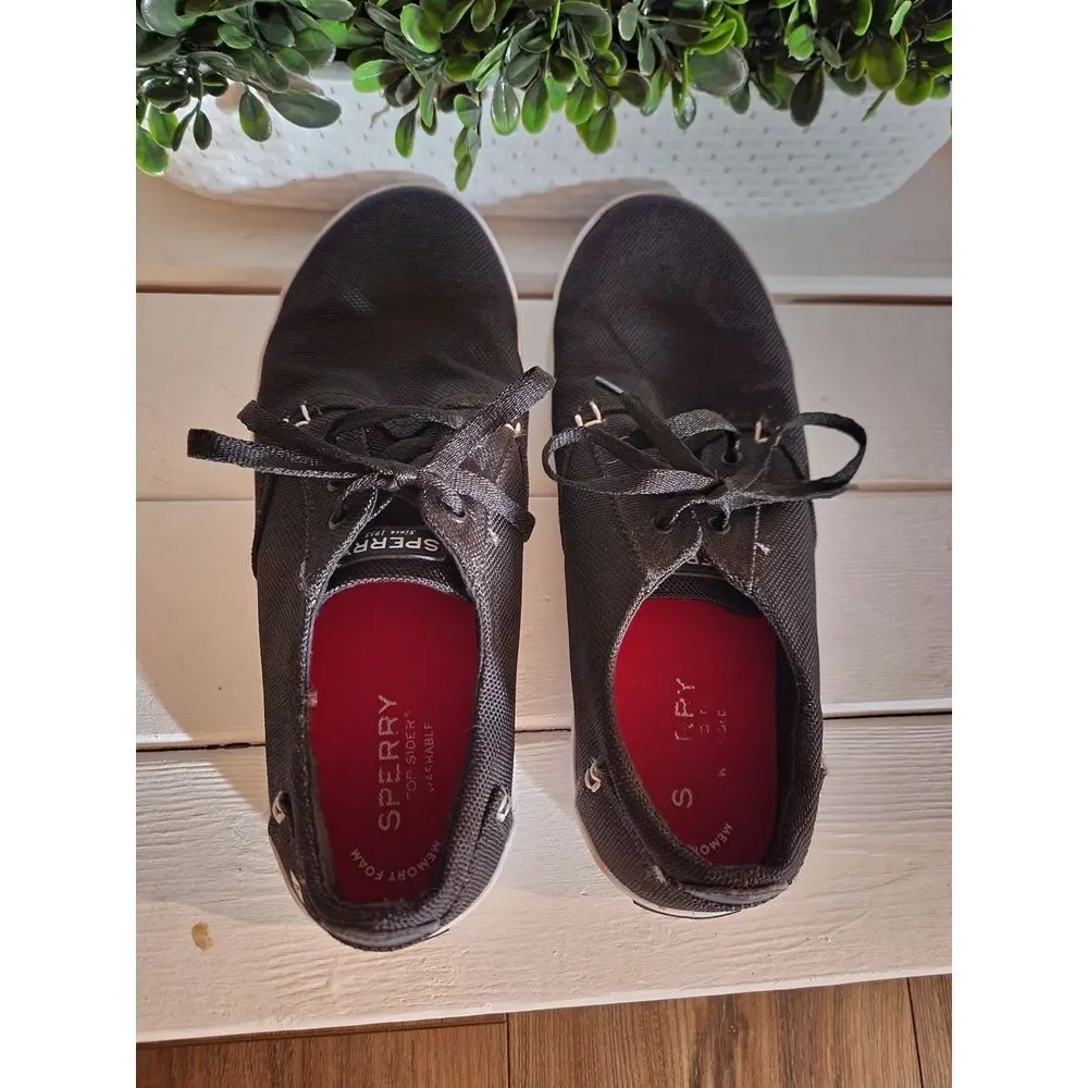 Sperry Bodie Unisex Shoes in Black Size 6M *Washable*‎